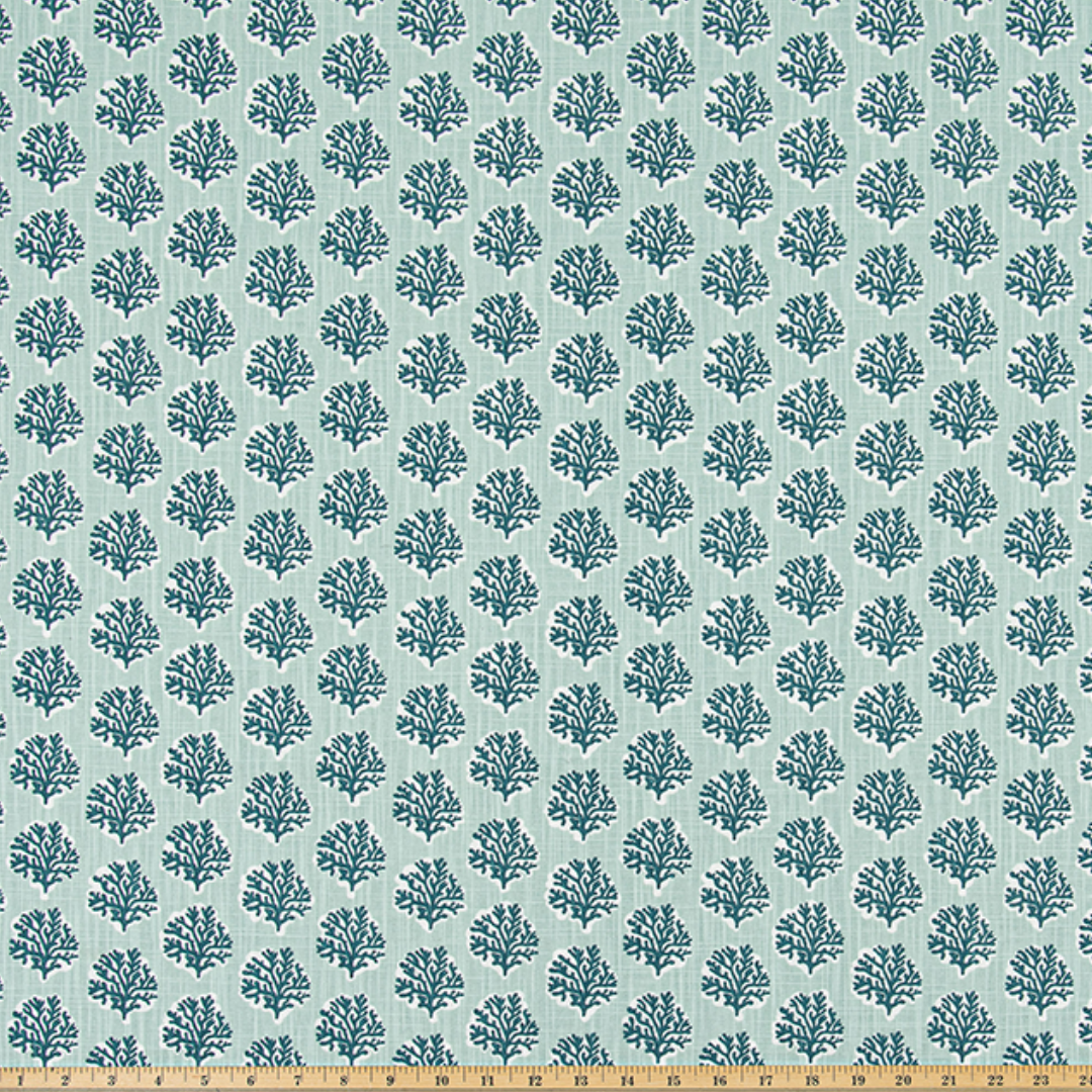 Upholstery Slub Canvas - Sea Fan - Silver Springs