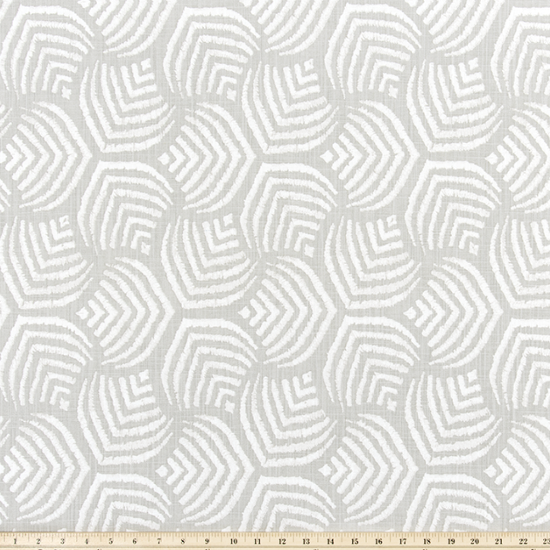 Upholstery Slub Canvas - Sea Jewel - French Grey
