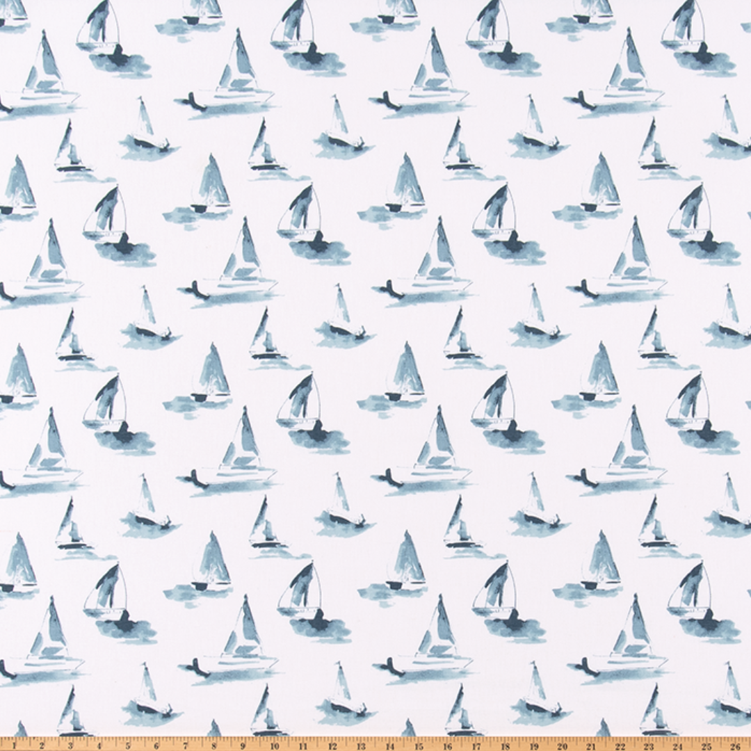 Upholstery Slub Canvas - Sea View - Weathered Blue