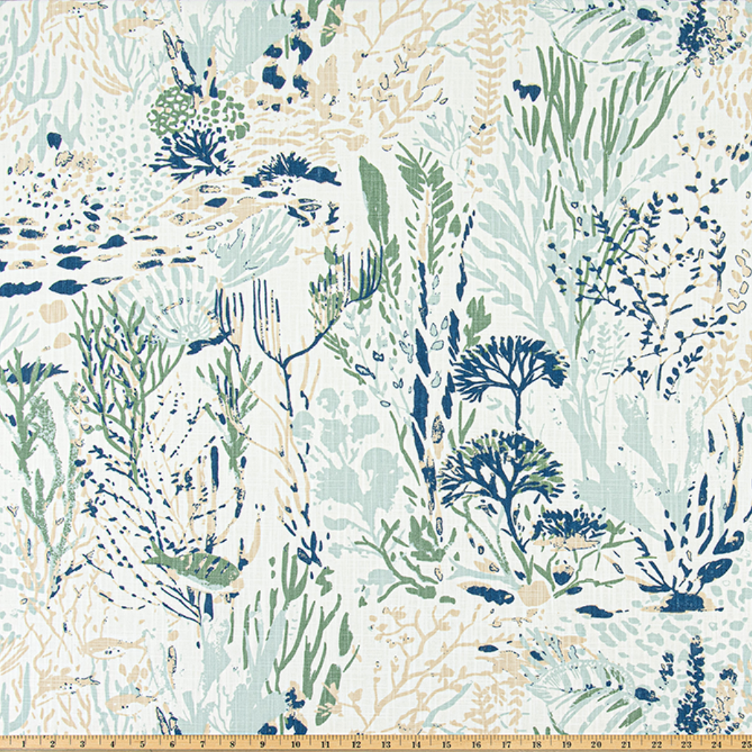 Upholstery Slub Canvas - Seascape - Wave