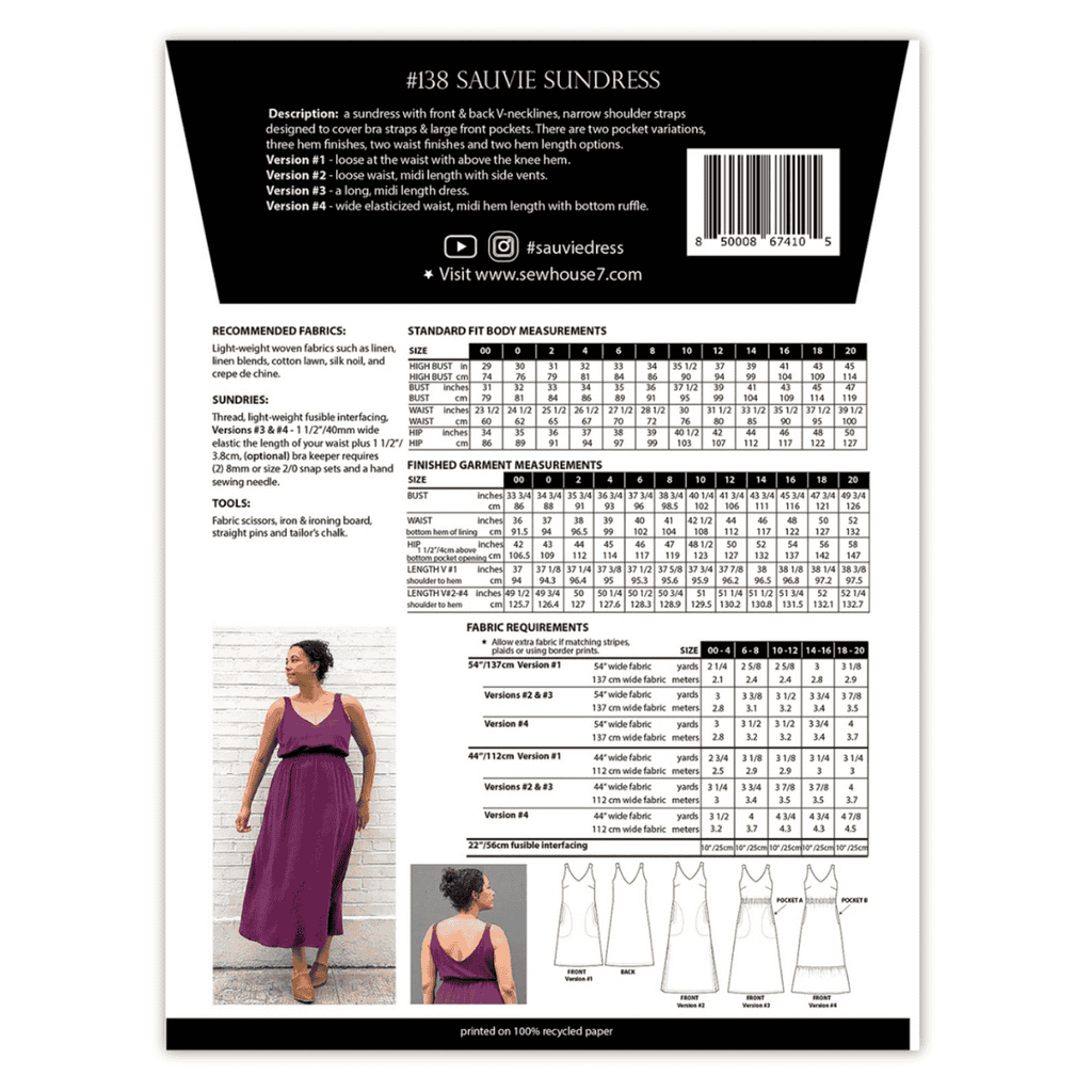 Sew House Seven - Sauvie Sundress Standard Fit