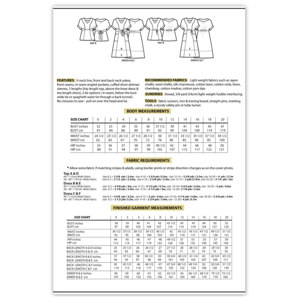 Sew House Seven - Tea House Top & Dress