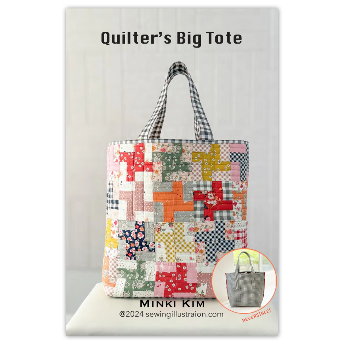 Sewing Illustration - Quilter's Big Tote Bag