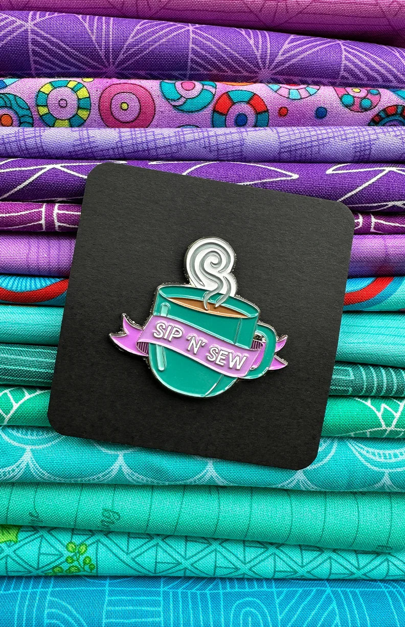 Sip N' Sew Mug Enamel Pin 