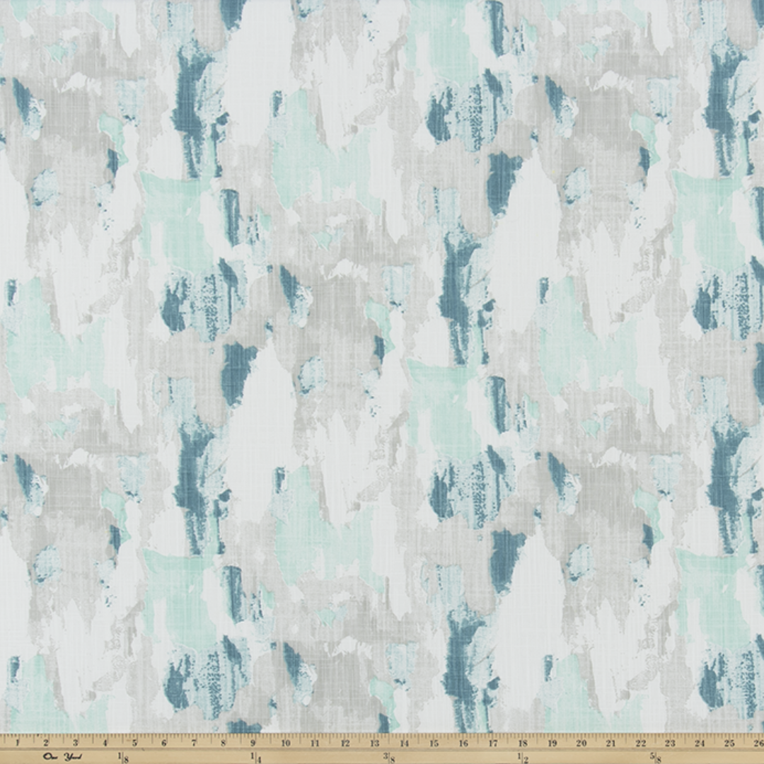 Upholstery Slub Canvas - Splash - Fountain