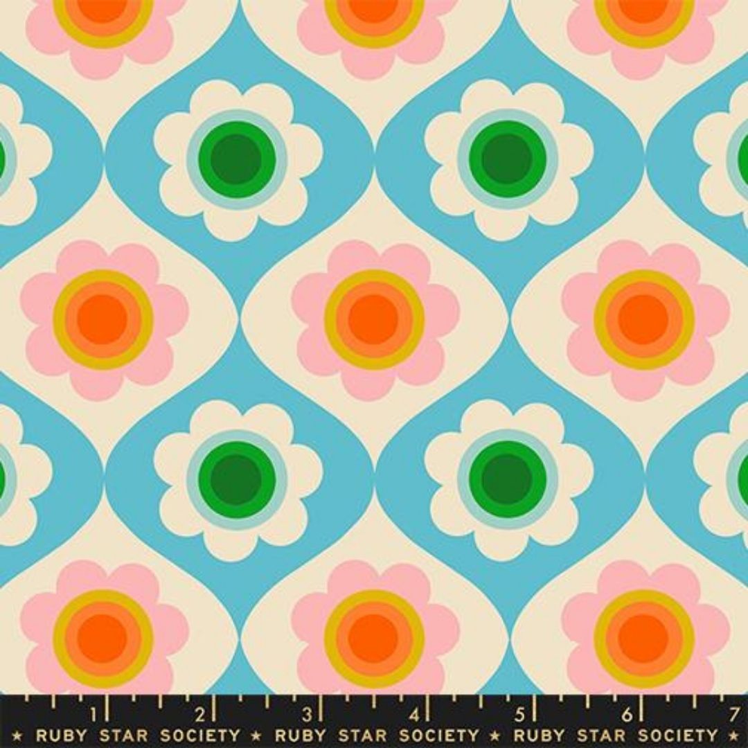 Trinketry - Retro Floral - Turquoise