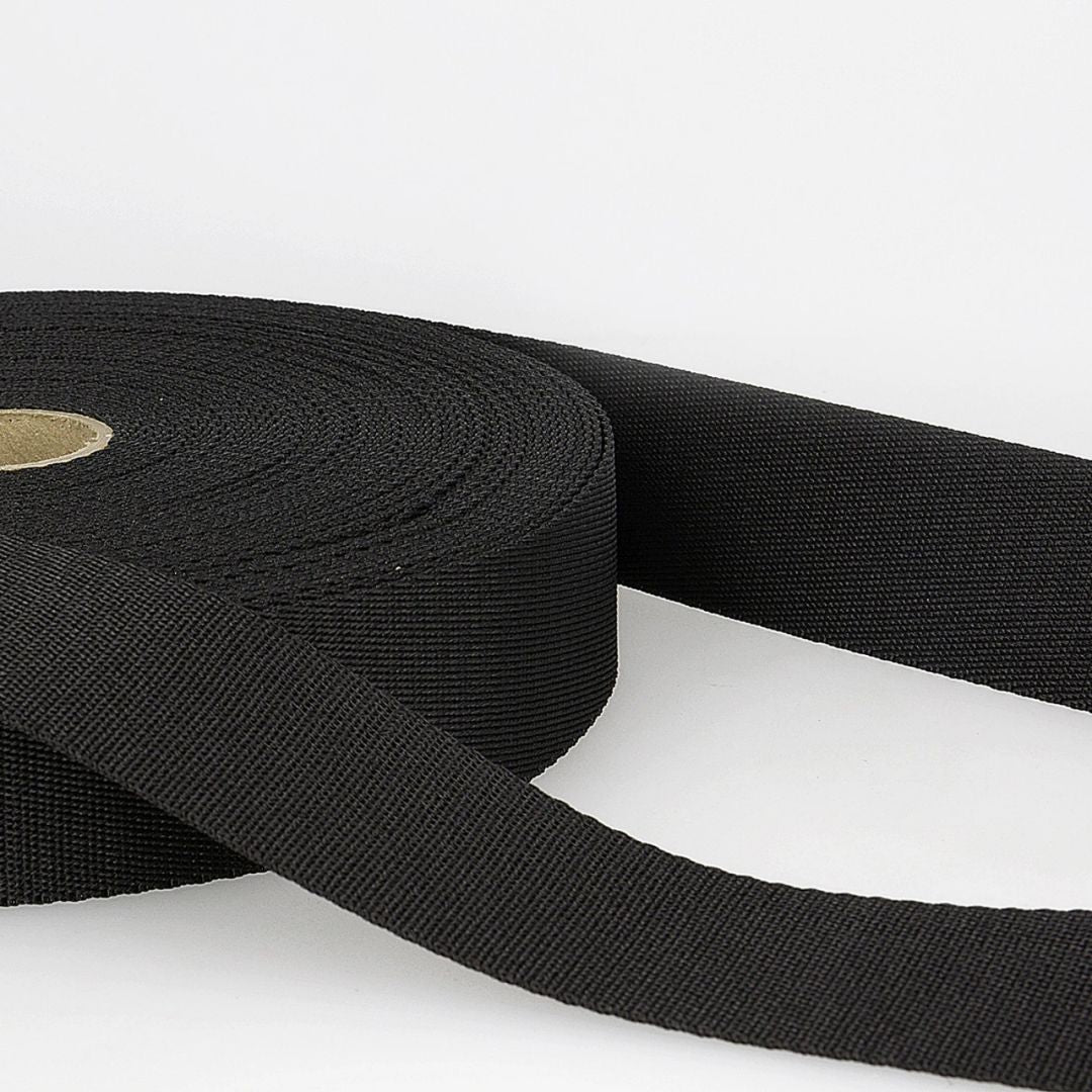 Polyester Webbing - 1-1/2" Wide - Black