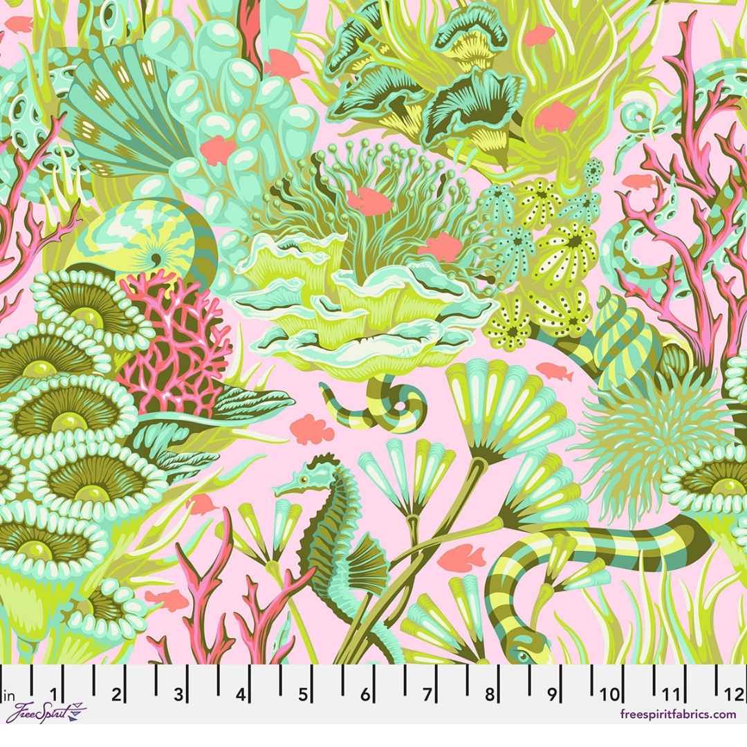 Floral Reef - Reef What You Sew - Coralline