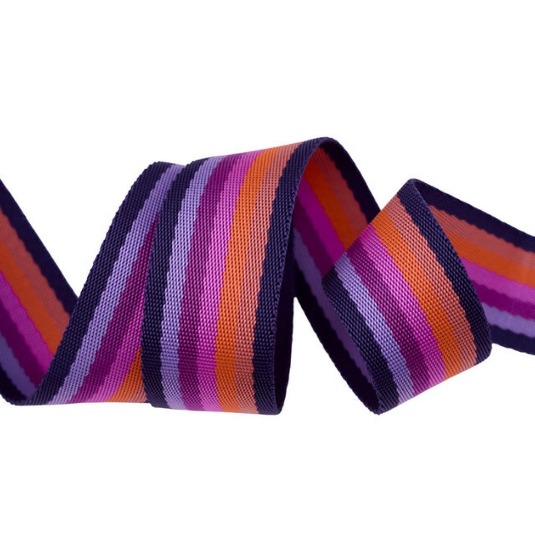 Tula Pink Webbing - Smooth Sailing - Ultraviolet - 1-1/2" wide