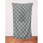 Blockprint Chic Rayon - Mandalas Blue/Green