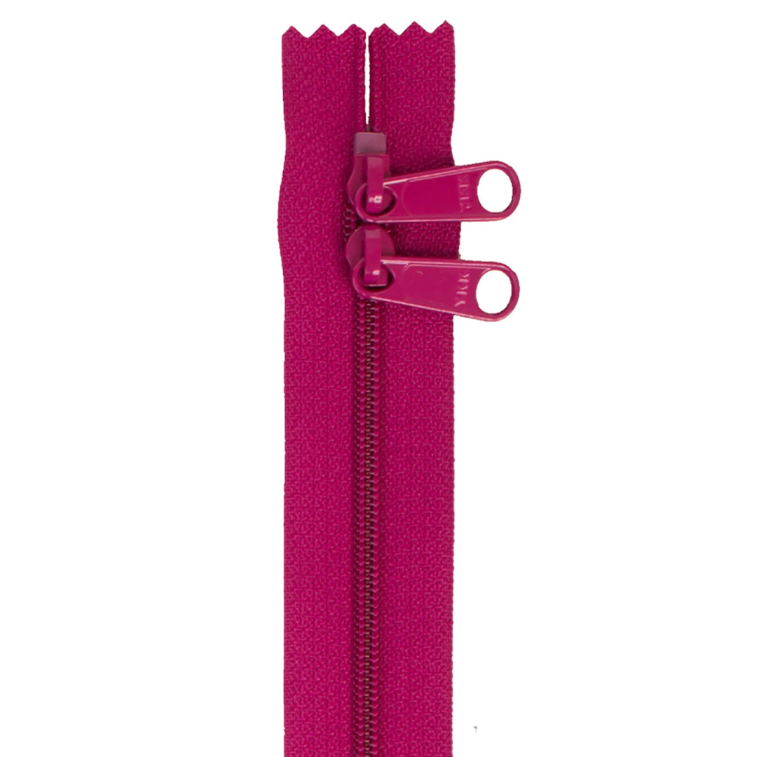 Handbag Zipper - 30" Double-Slide - Wild Plum