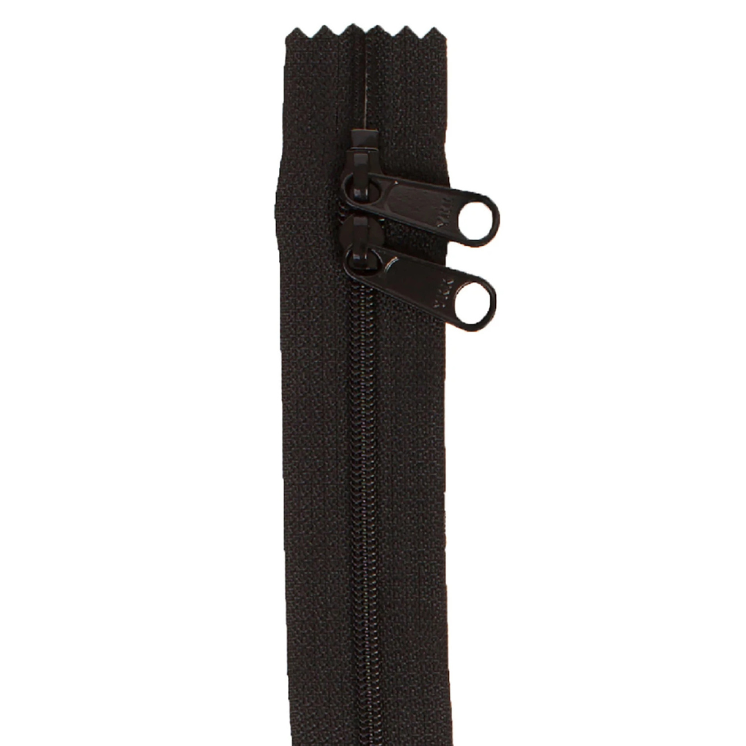 Handbag Zipper - 40" Double Slide - Black