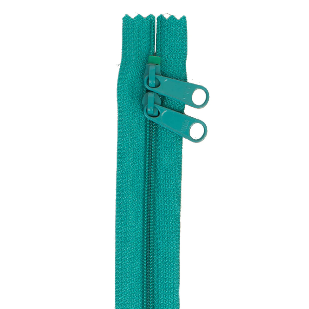 Handbag Zipper - 40" Double Slide - Emerald Green