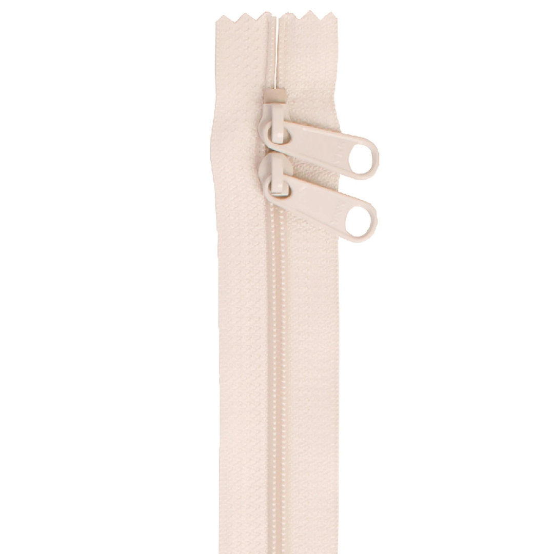 Handbag Zipper - 40" Double Slide - Ivory