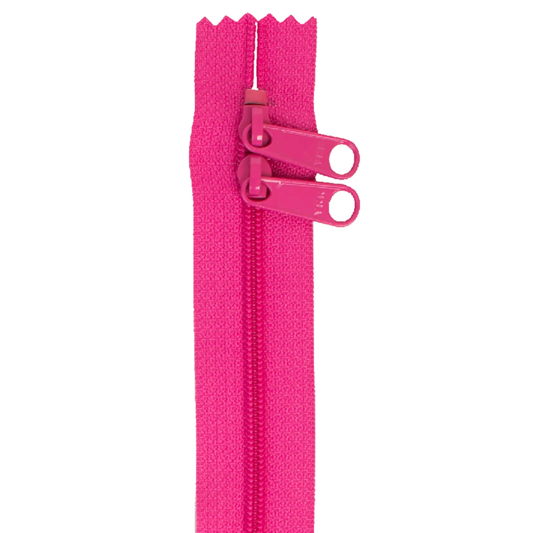 Handbag Zipper - 40" Double Slide - Raspberry