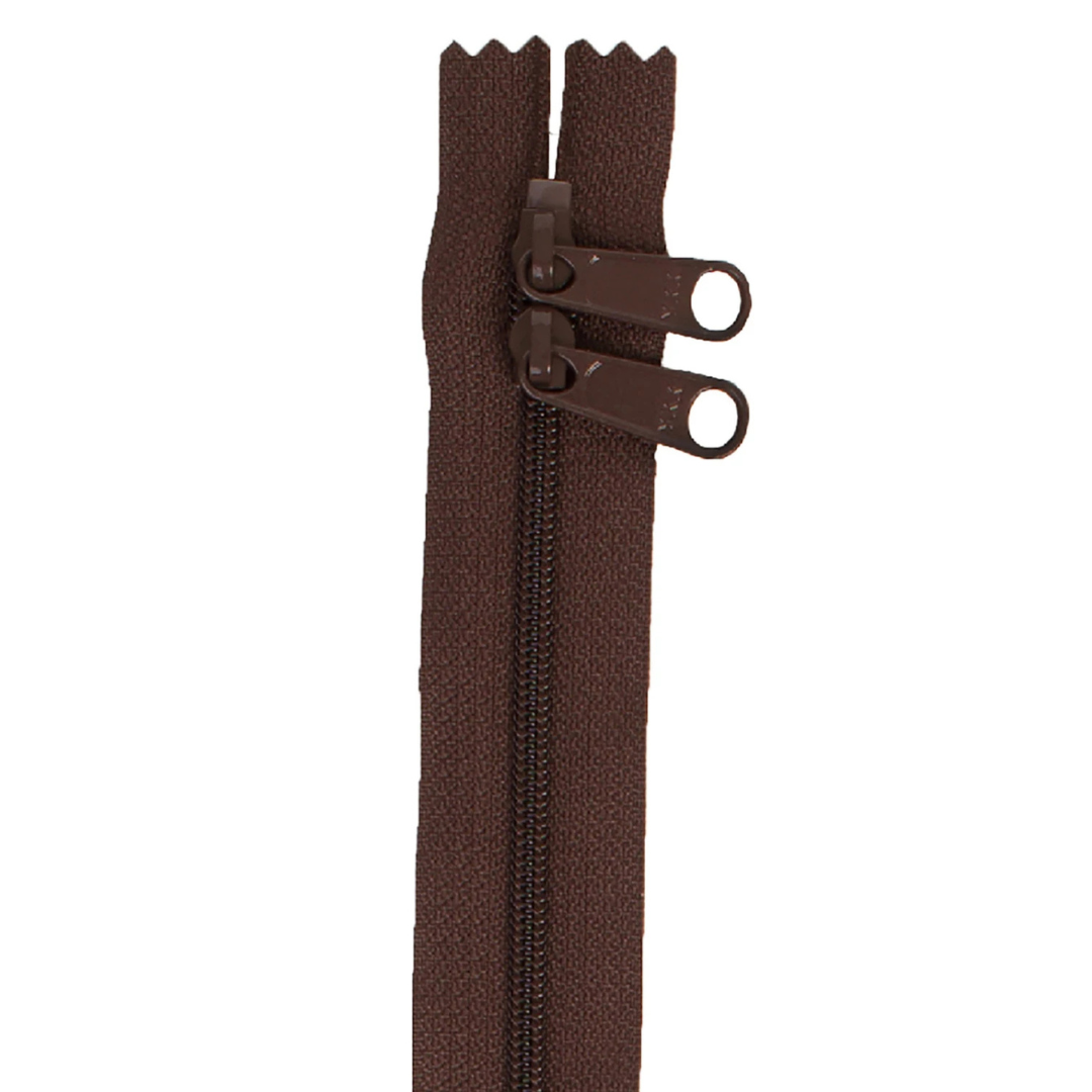 Handbag Zipper - 40" Double Slide - Sable