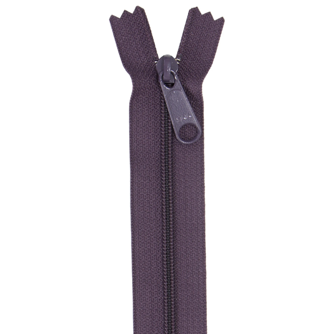 Handbag Zipper - 24" - Eggplant
