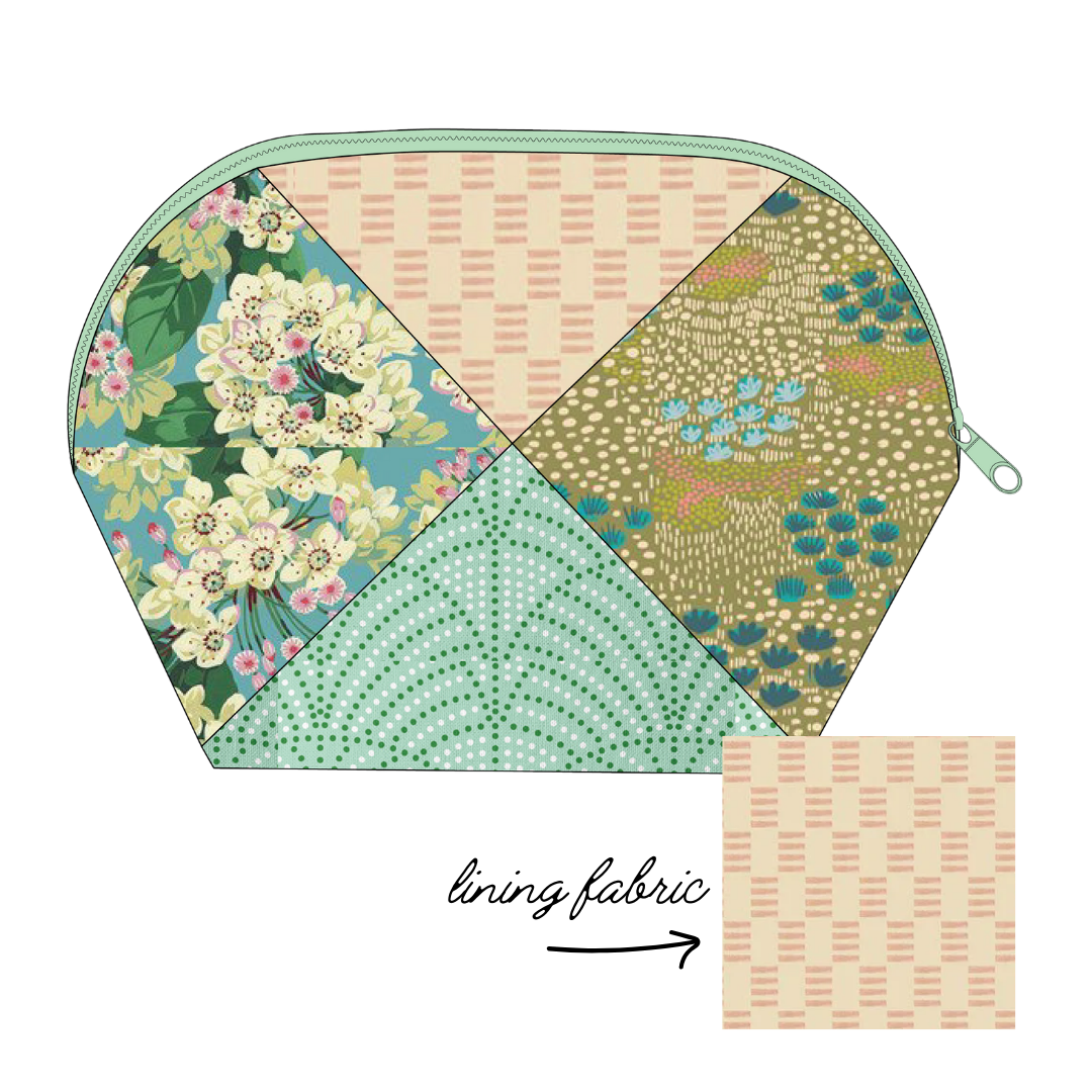 Project Kit: Criss Cross Zip Pouch Kit - Big Pouch Size