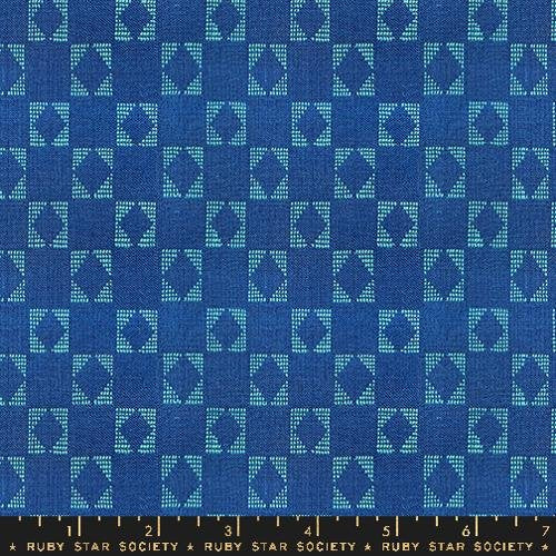 Ooh Lucky Lucky Woven - Star - Bluebell