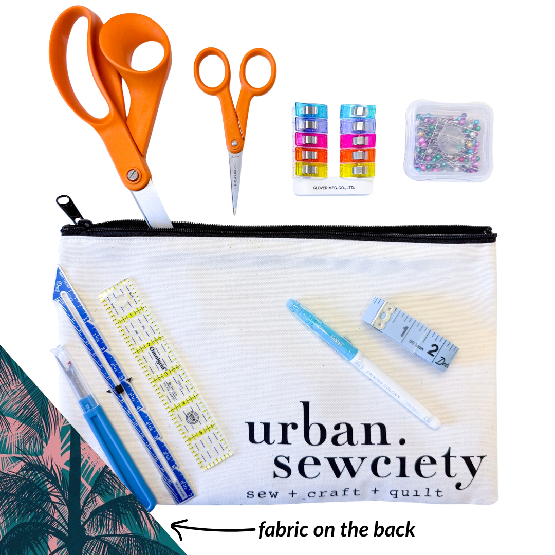 Urban Sewciety 9" Zipper Pouch + Tools