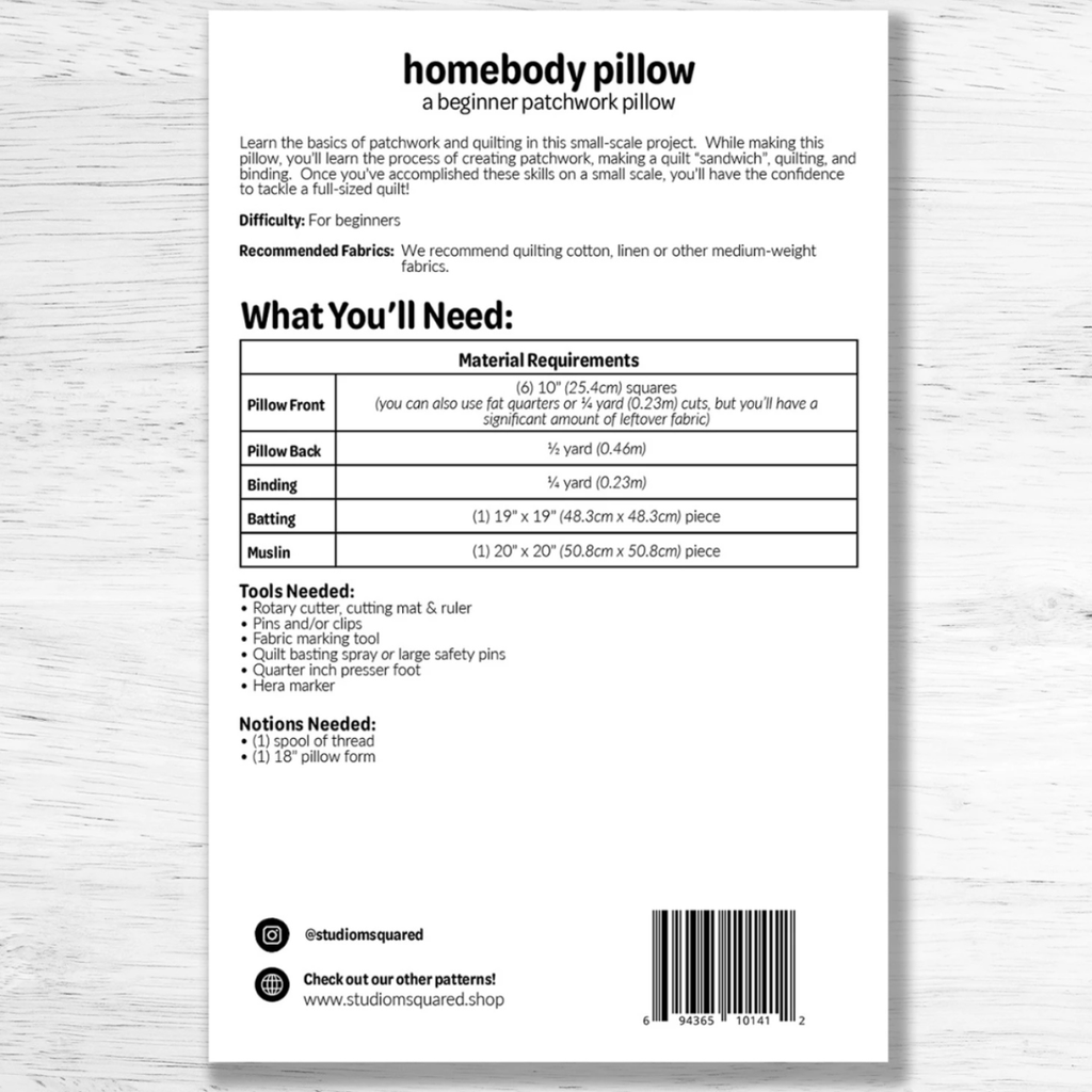 Studio M Squared - Homebody Pillow