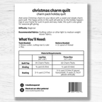 Studio M Squared - Christmas Charm Quilt Pattern