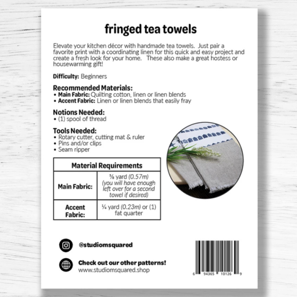 Studio M Squared - Fringed Tea Towels
