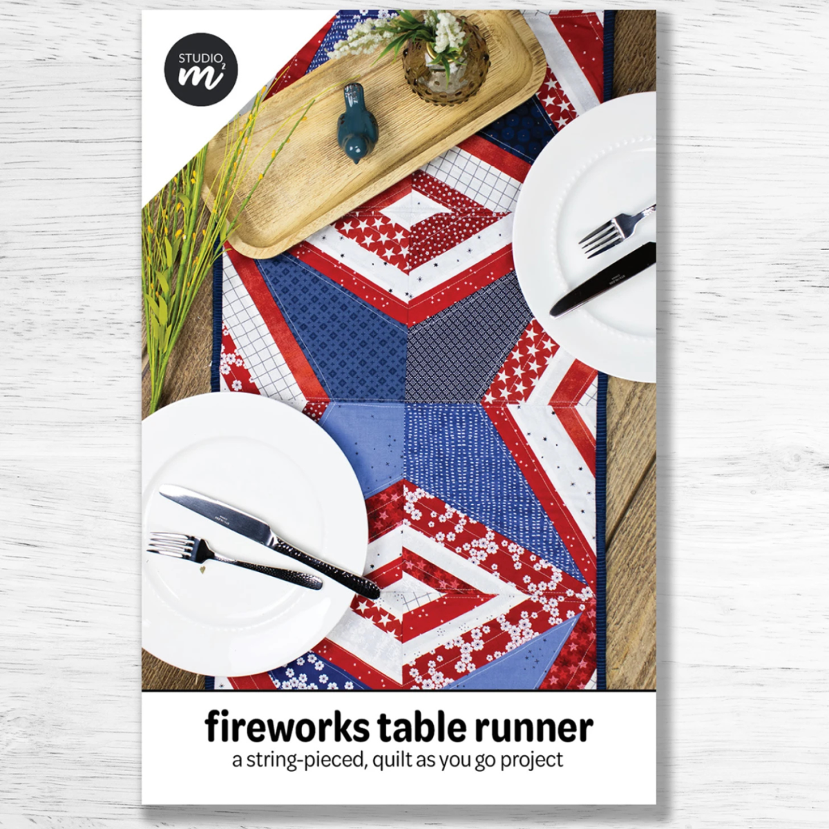 Studio M Squared - Fireworks Table Runner