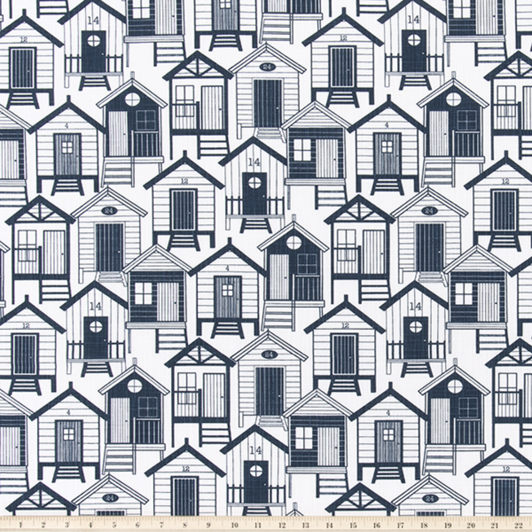 Upholstery Slub Canvas - Surf Shack - Italian Denim