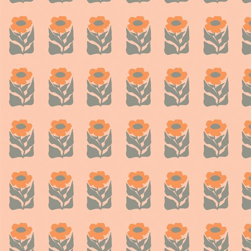 Tangerine - Petalled Stamp