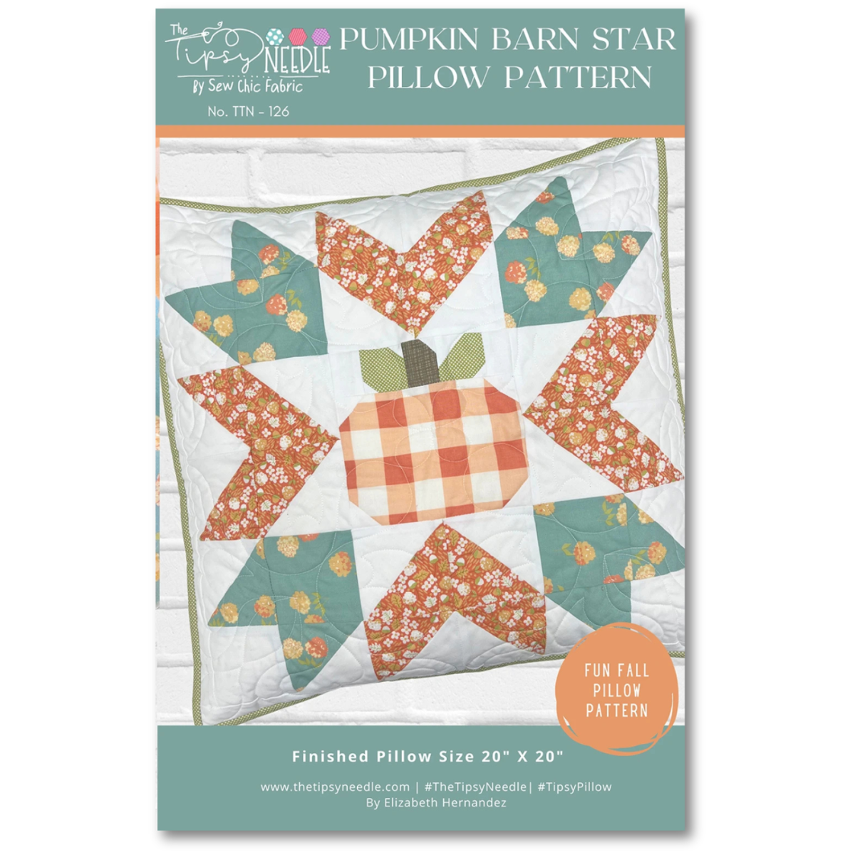 The Tipsy Needle - Pumpkin Barn Star Pillow Pattern