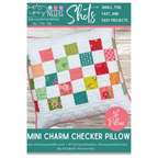 The Tipsy Needle - Shots Checker Mini Charm Pillow Pattern