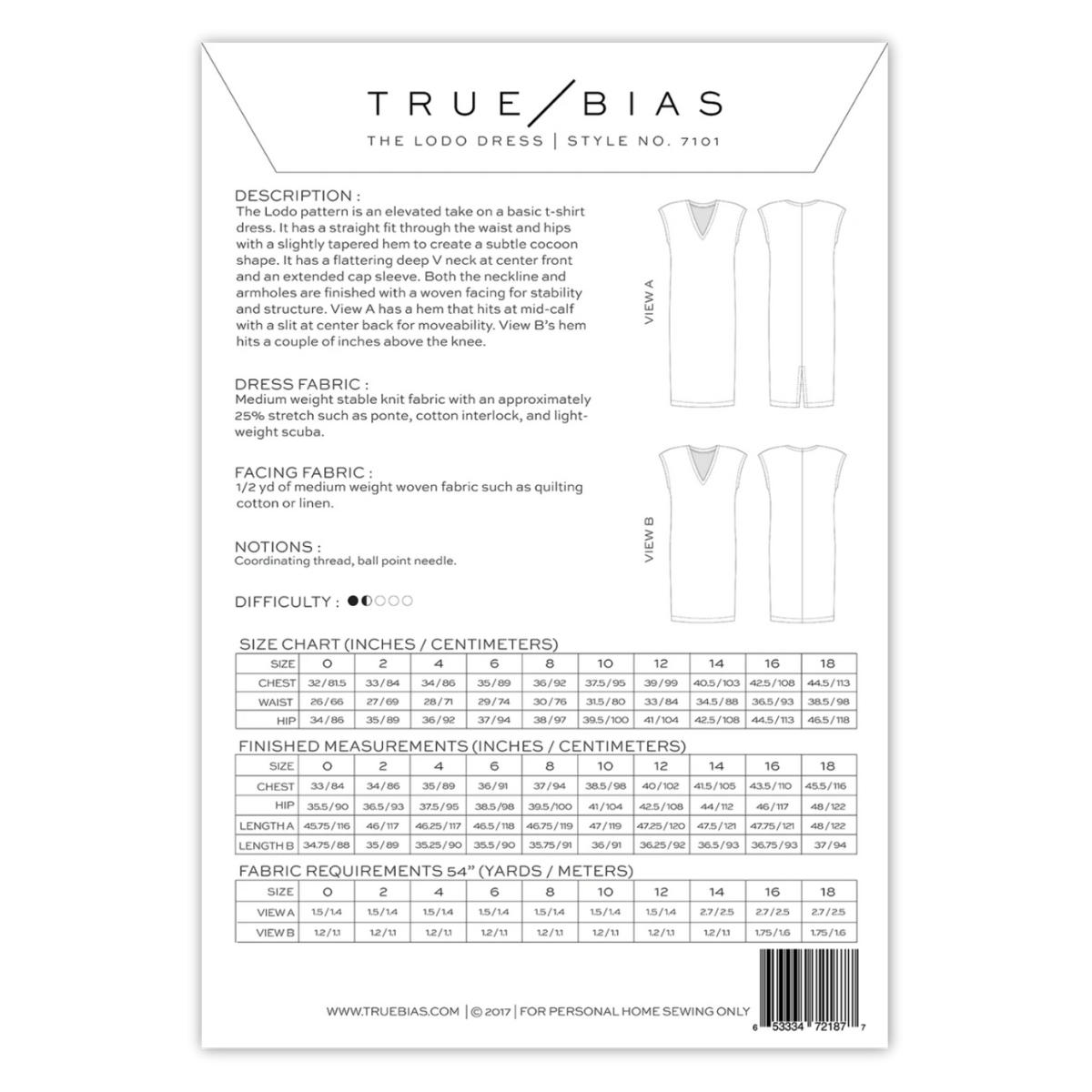 True Bias - Lodo Dress