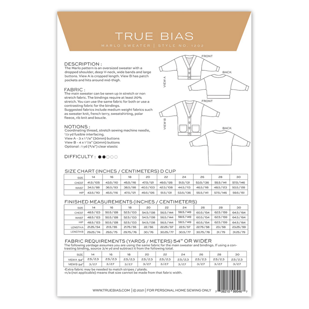 True Bias - Marlo Sizes 14-30