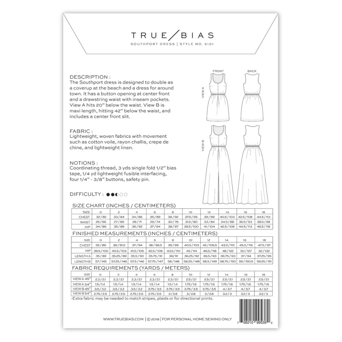 True Bias - Southport Dress