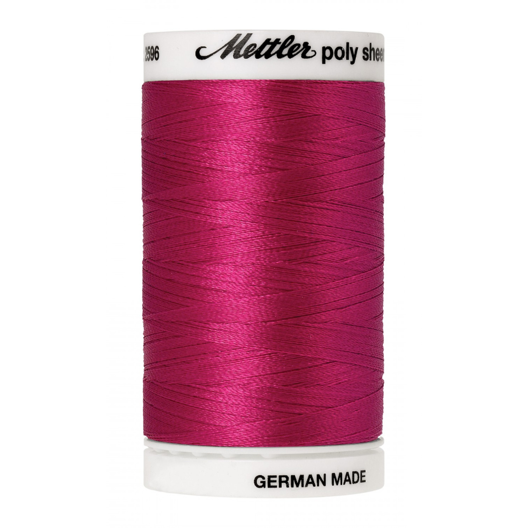 Mettler Poly Sheen Thread - 875 yds - Bright Pink