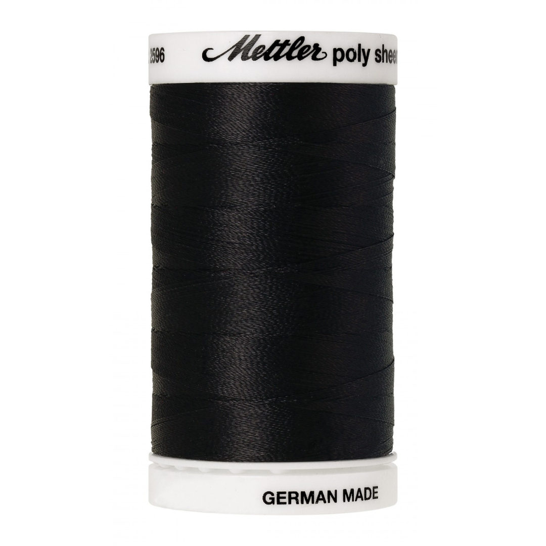 Mettler Poly Sheen Thread - 875 yds - Black