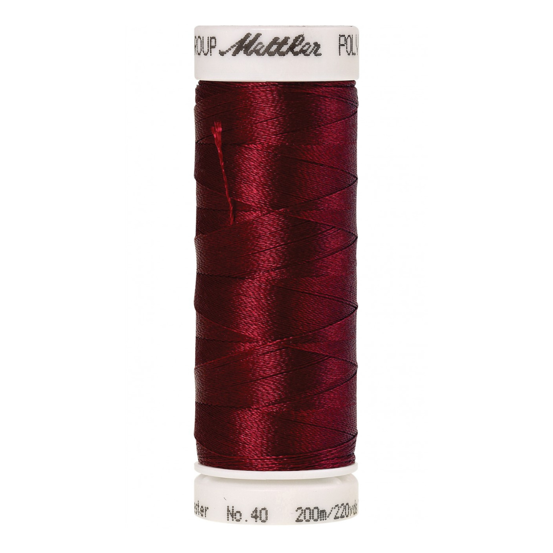 Mettler Poly Sheen Thread - 220 yds - Winterberry