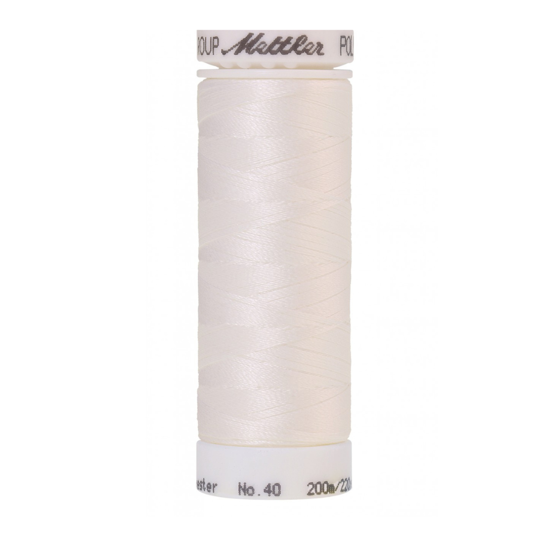 Mettler Poly Sheen Thread - 220 yds - White