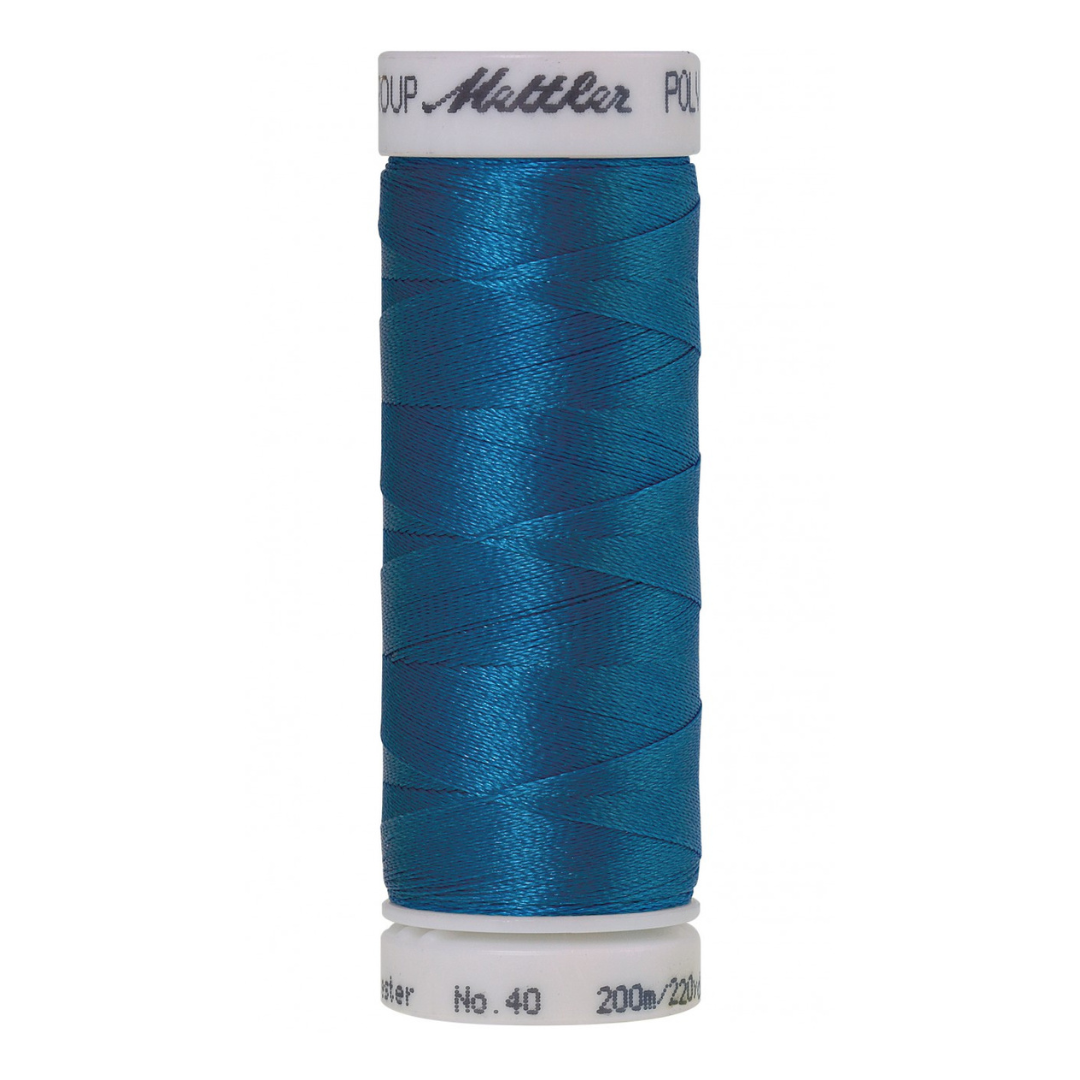 Mettler Poly Sheen Thread - 220 yds - Tropical Blue