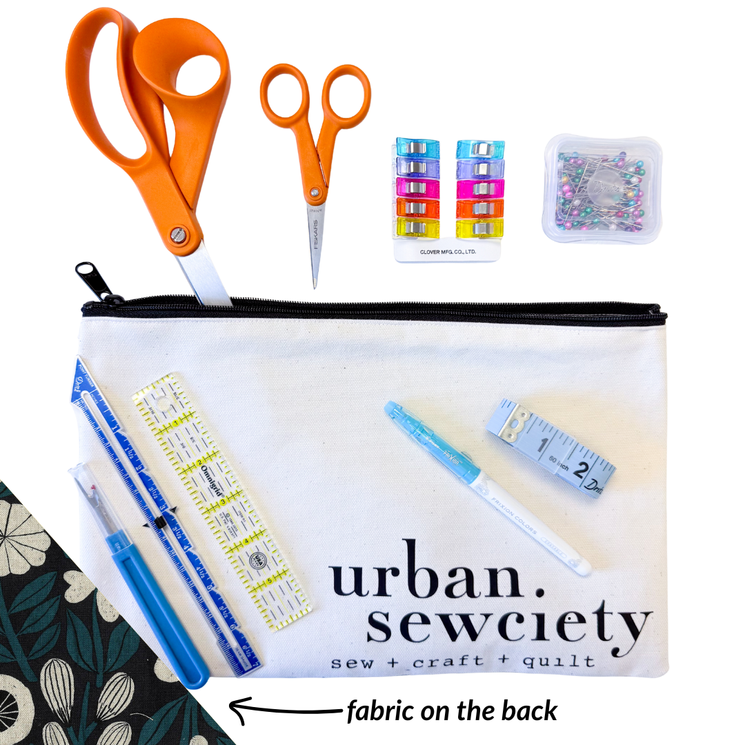 Urban Sewciety 9" Zipper Pouch + Tools