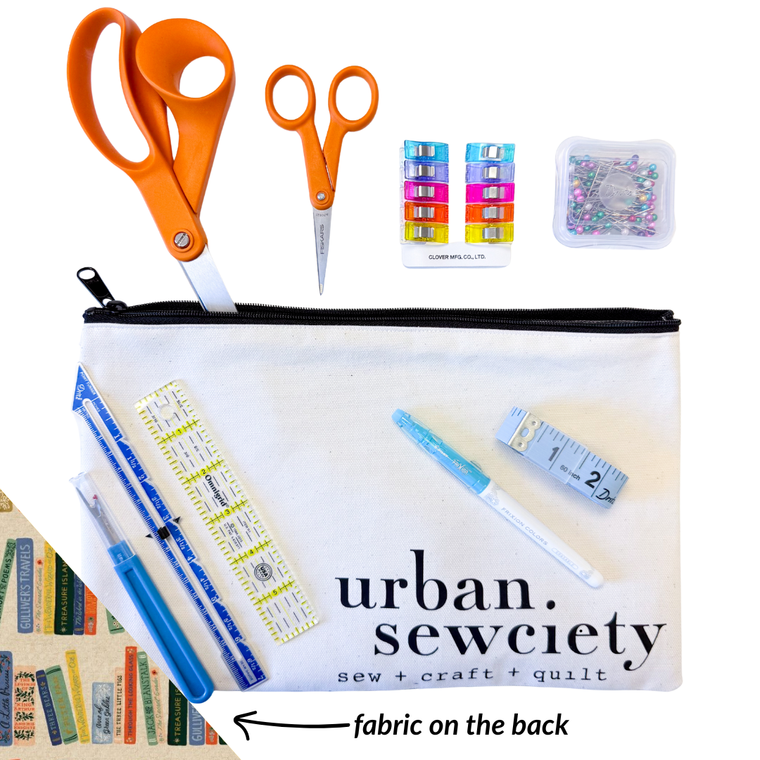 Urban Sewciety 9" Zipper Pouch + Tools