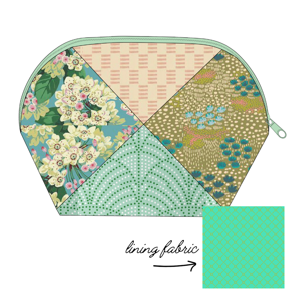 Project Kit: Criss Cross Zip Pouch Kit - Big Pouch Size