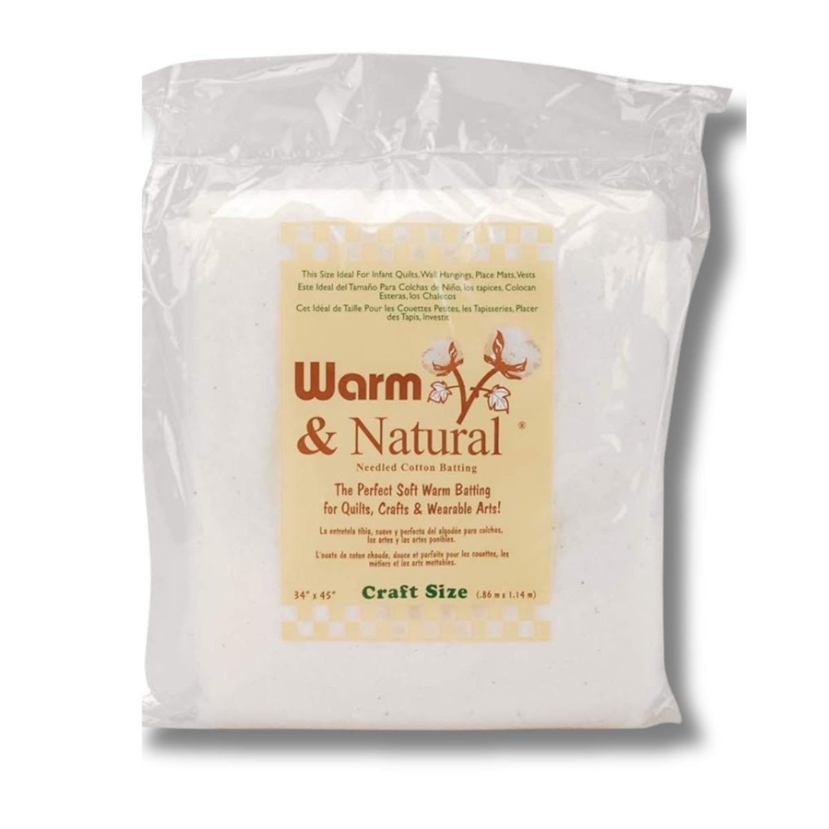 Warm & Natural Batting - Craft Size - 34" x 45"