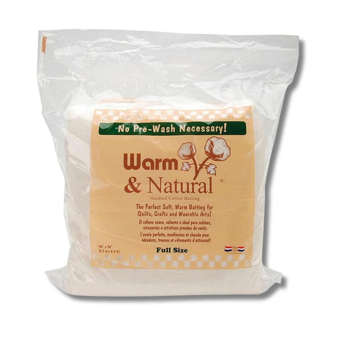 Warm & Natural Batting - Full Size 90" x 96"