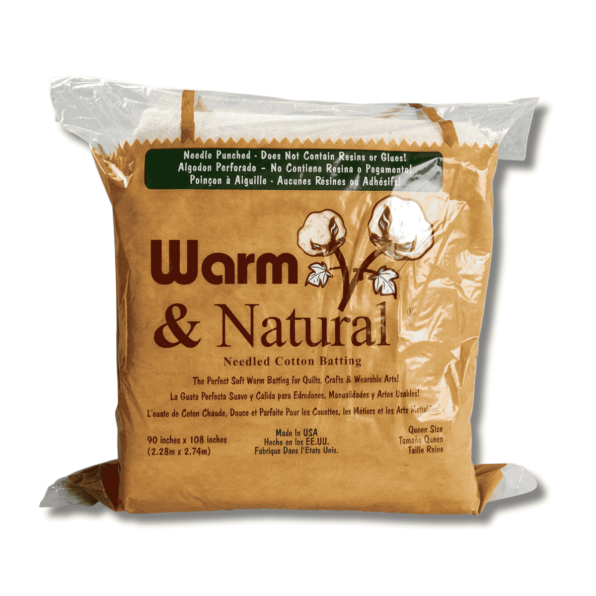 Warm & Natural Batting - Queen size - 90" x 108"