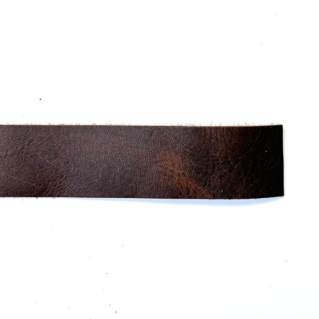 Leather Strapping 1" - Distressed Bison Brown