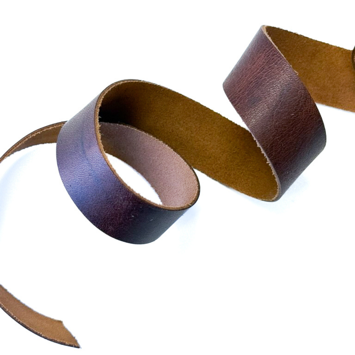 Leather Strapping 1" - Distressed Bison Brown