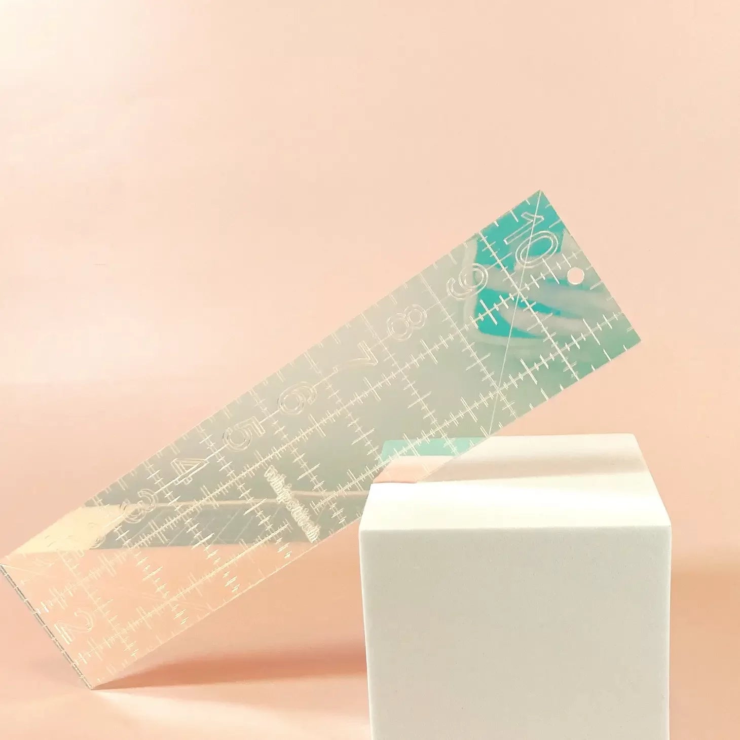 Whipstitch Handmade - Iridescent Quilting Ruler - 2.5" x 10"