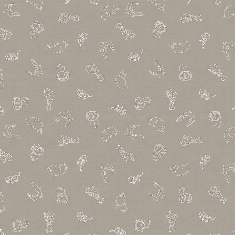Go Wild - Animal Outline - Grey
